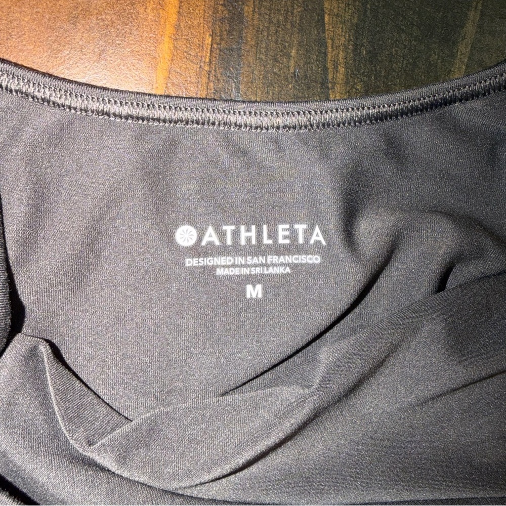 Dark Grey Athleta Crossback Tank Top - Picture 3 of 4